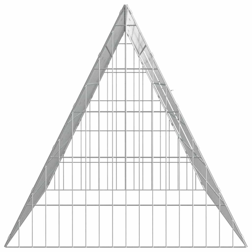 Hasenkäfig Silber 215 x 55 x 55 cm Verzinkter Stahl