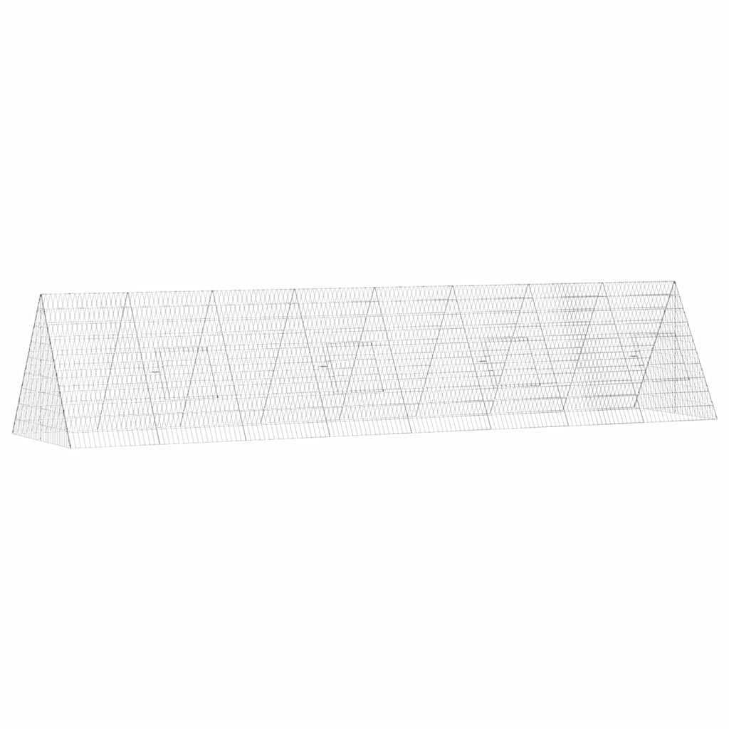 Hasenkäfig Silber 430 x 100 x 85 cm Verzinkter Stahl