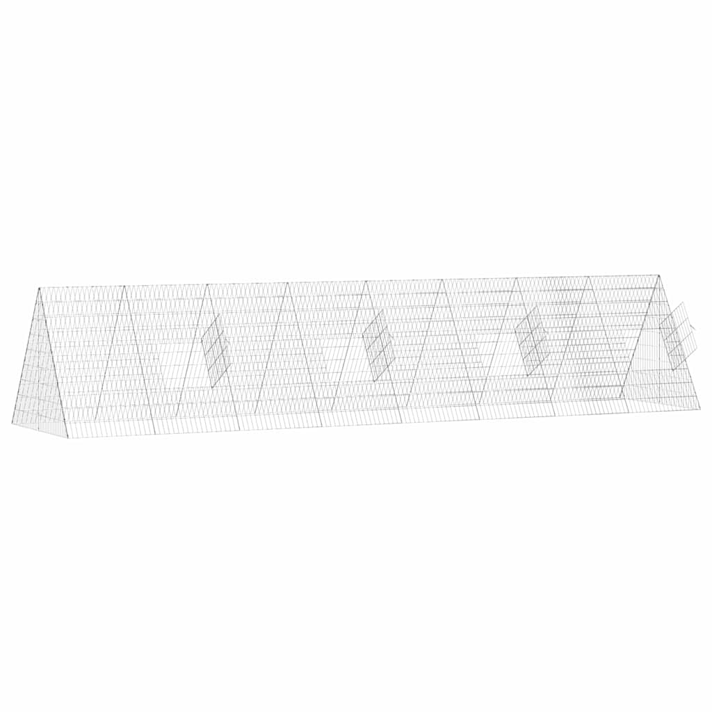 Hasenkäfig Silber 430 x 100 x 85 cm Verzinkter Stahl