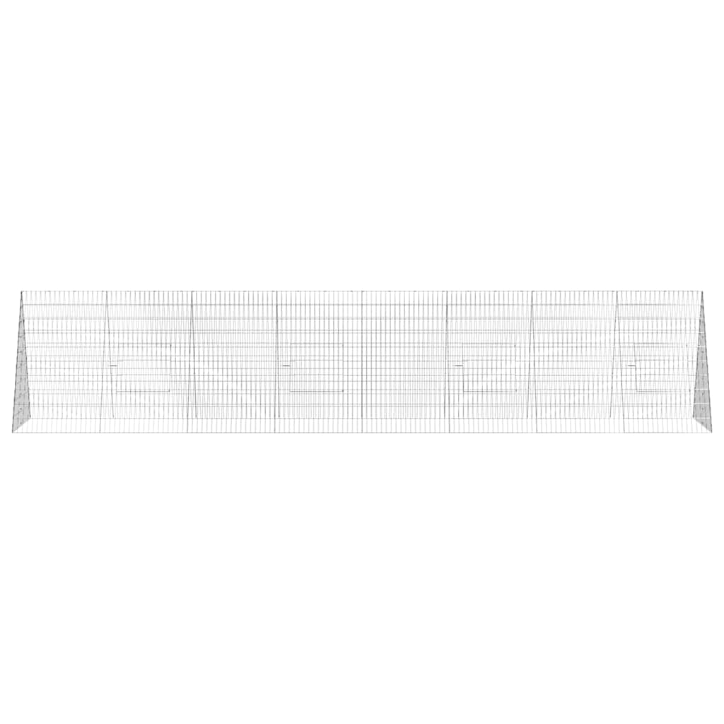 Hasenkäfig Silber 430 x 100 x 85 cm Verzinkter Stahl