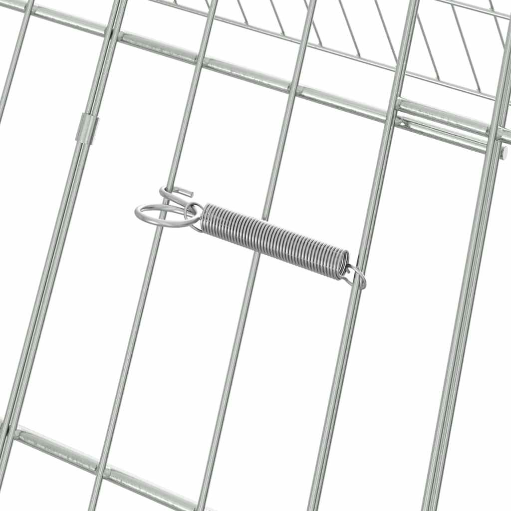 Hasenkäfig Silber 650 x 100 x 85 cm Verzinkter Stahl