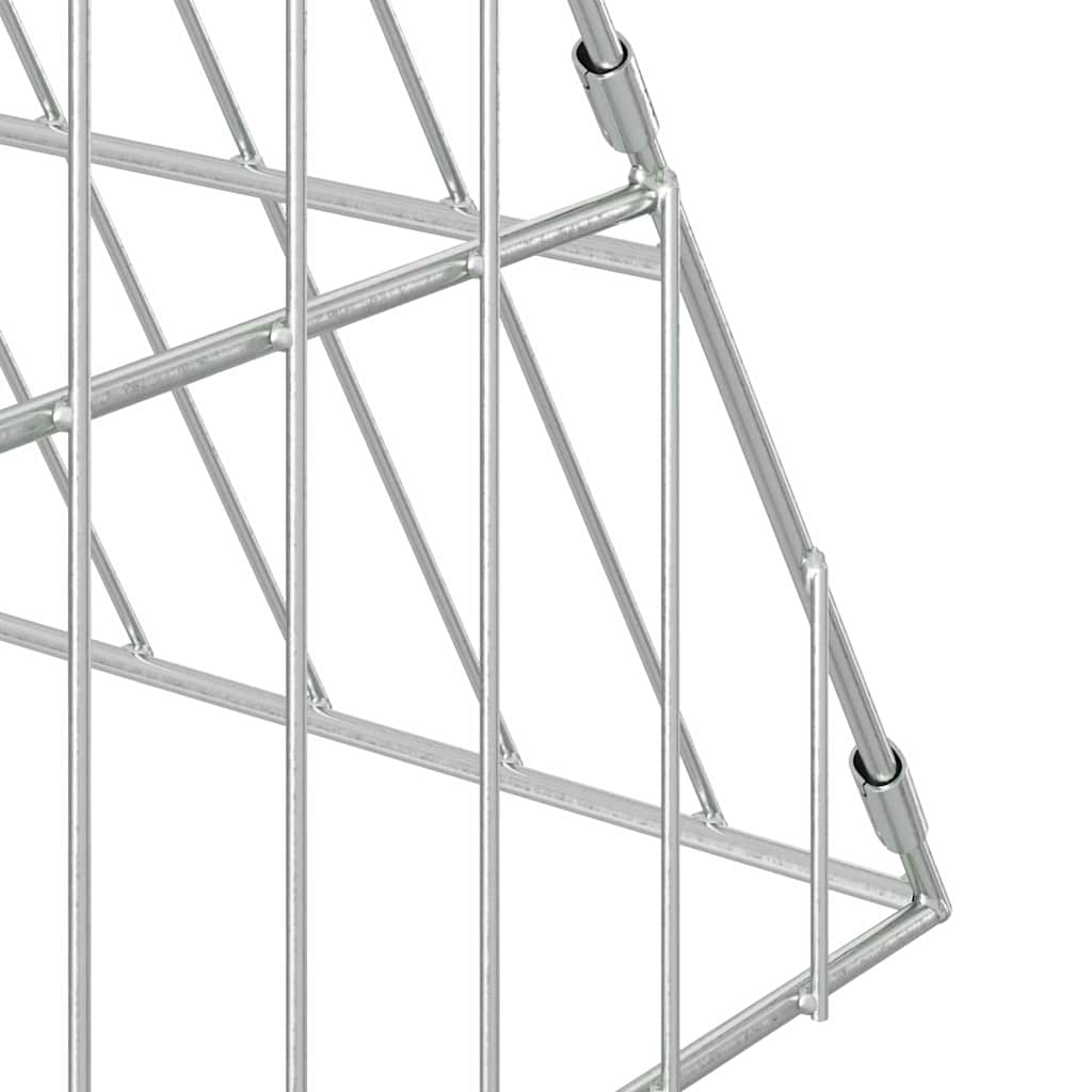 Hasenkäfig Silber 650 x 100 x 85 cm Verzinkter Stahl