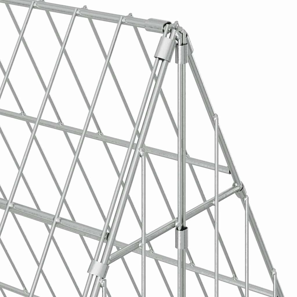 Hasenkäfig Silber 650 x 100 x 85 cm Verzinkter Stahl