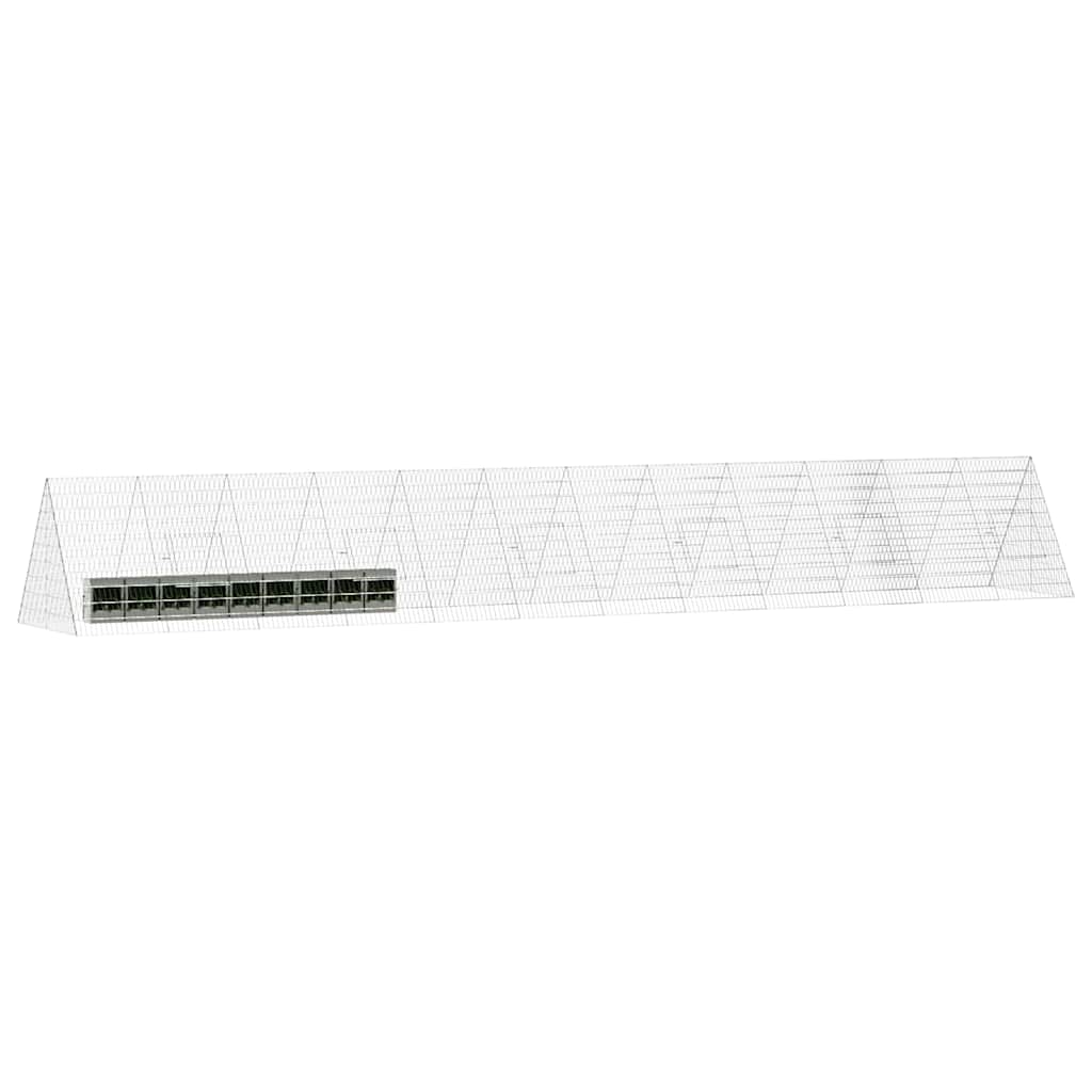 Hasenkäfig Silber 650 x 100 x 85 cm Verzinkter Stahl