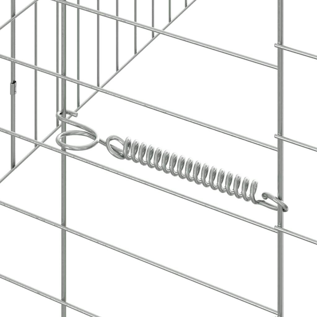 Hasenkäfig Silber 100 x 78 x 78 cm Verzinkter Stahl