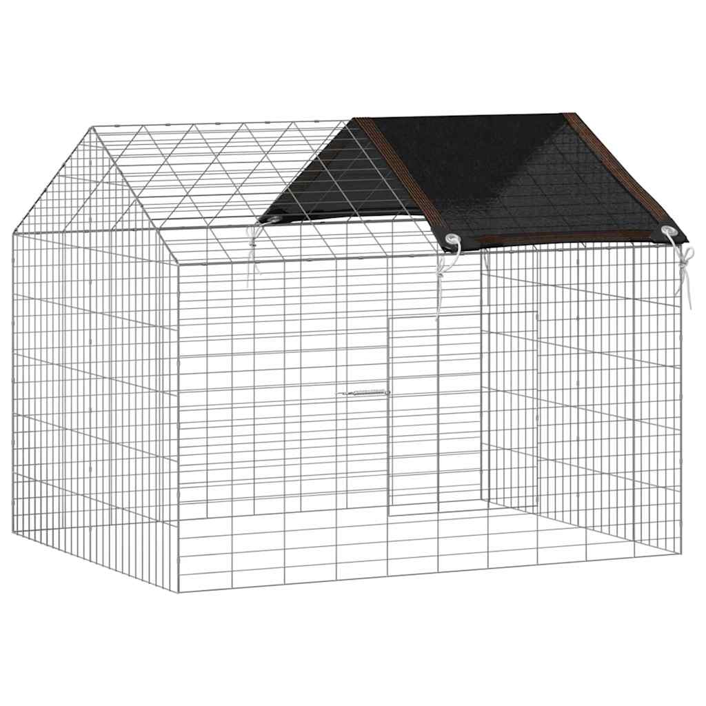 Hasenkäfig Silber 100 x 78 x 78 cm Verzinkter Stahl
