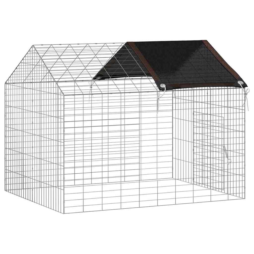 Hasenkäfig Silber 100 x 78 x 78 cm Verzinkter Stahl
