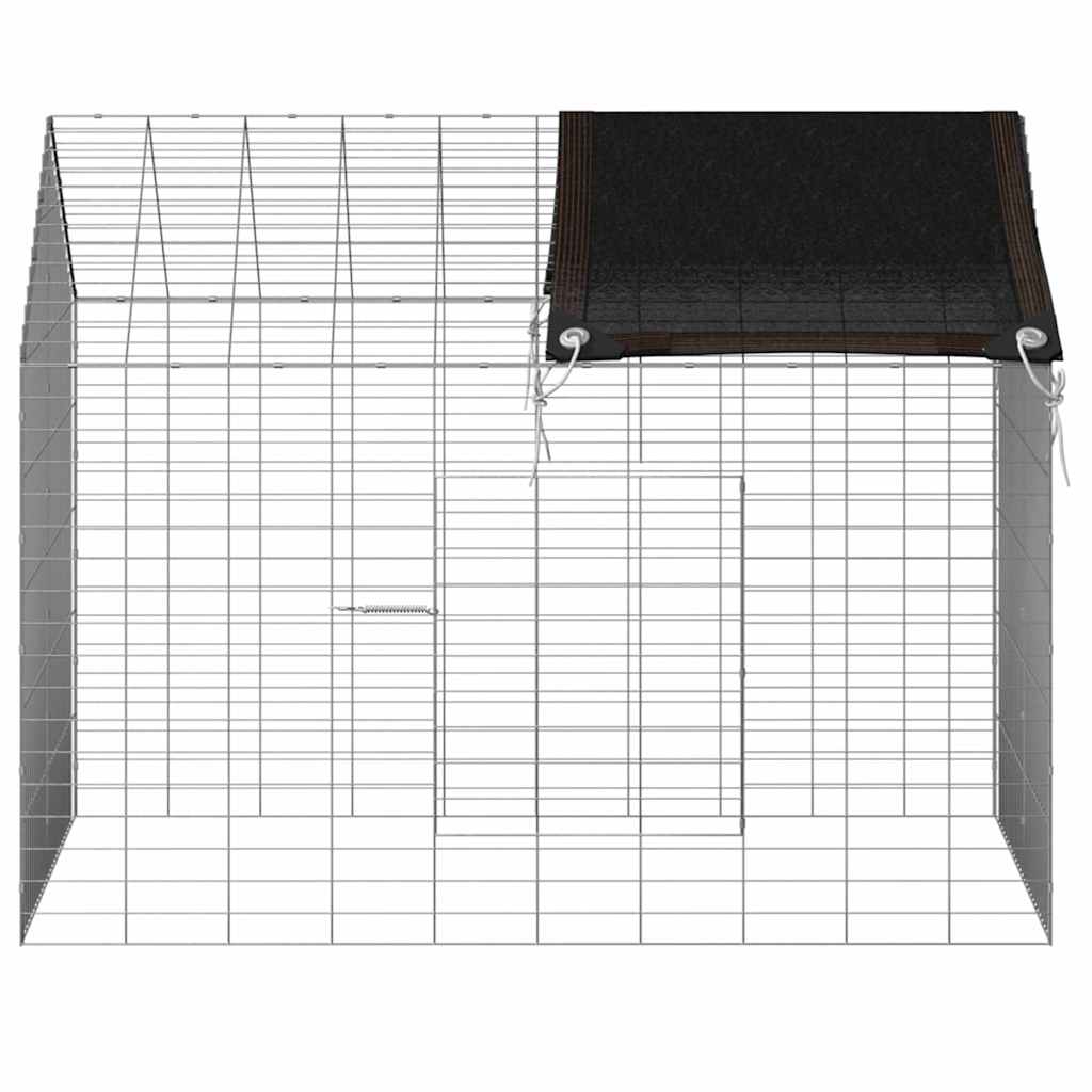 Hasenkäfig Silber 100 x 78 x 78 cm Verzinkter Stahl
