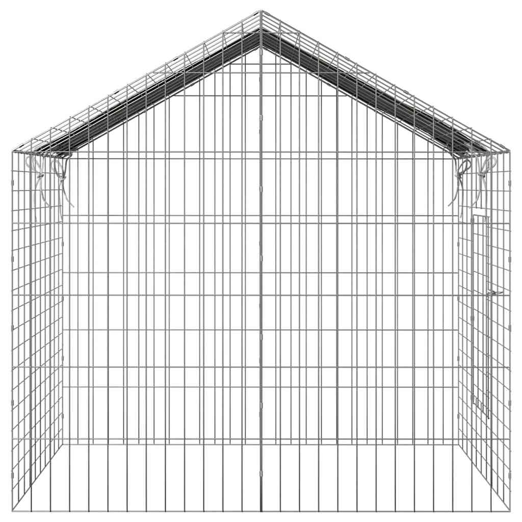Hasenkäfig Silber 100 x 78 x 78 cm Verzinkter Stahl
