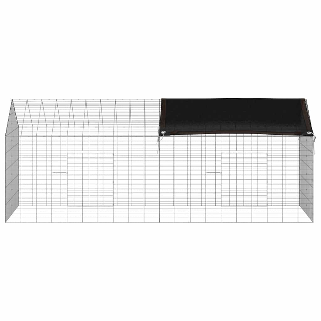 Hasenkäfig Silber 200 x 78 x 78 cm Verzinkter Stahl
