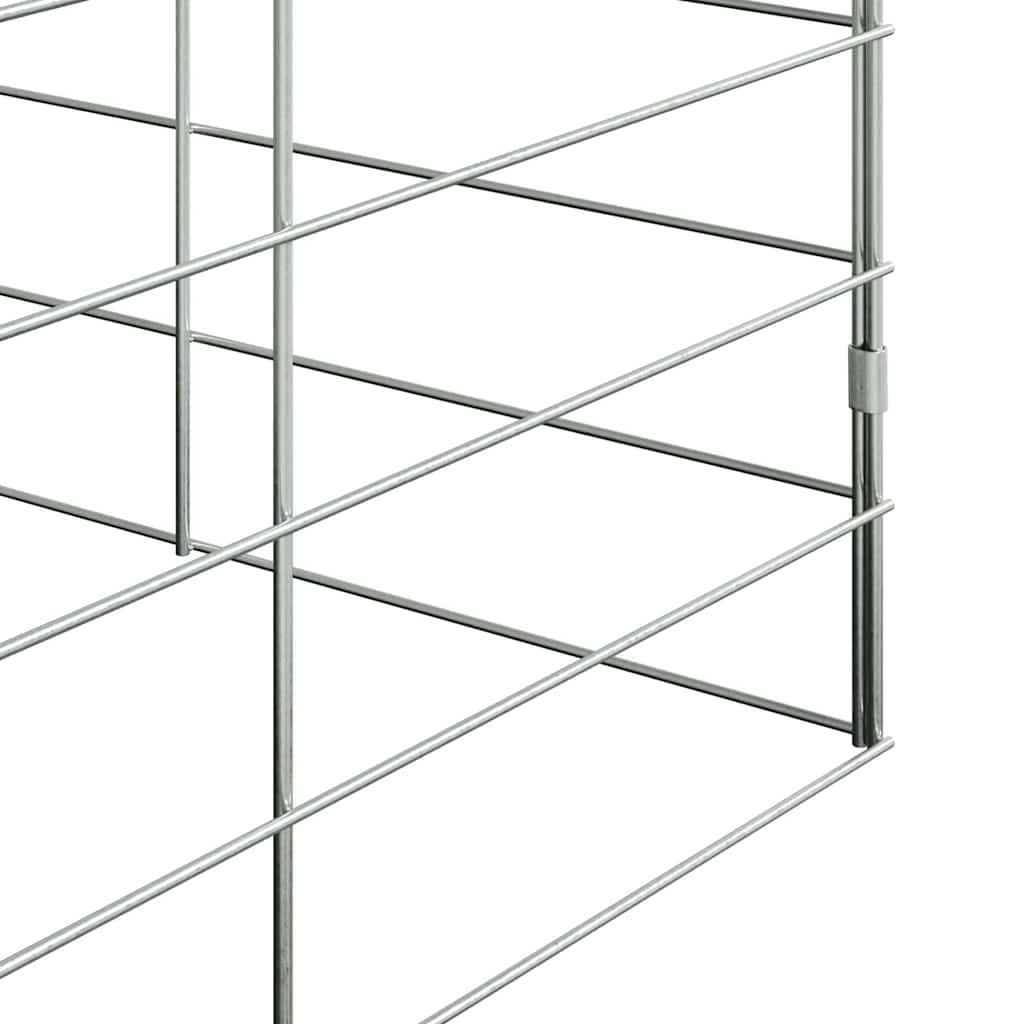 Hasenkäfig Silber 100 x 100 x 210 cm Verzinkter Stahl