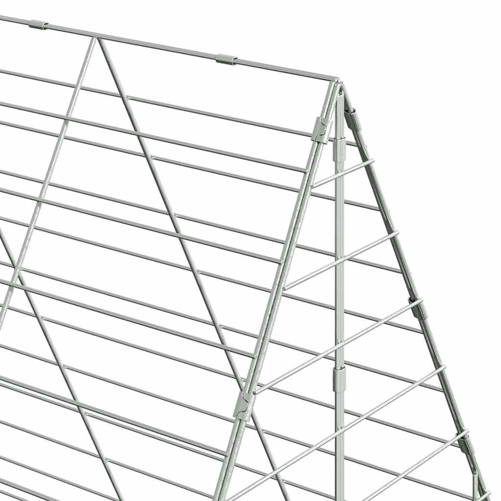 Hasenkäfig Silber 100 x 100 x 210 cm Verzinkter Stahl