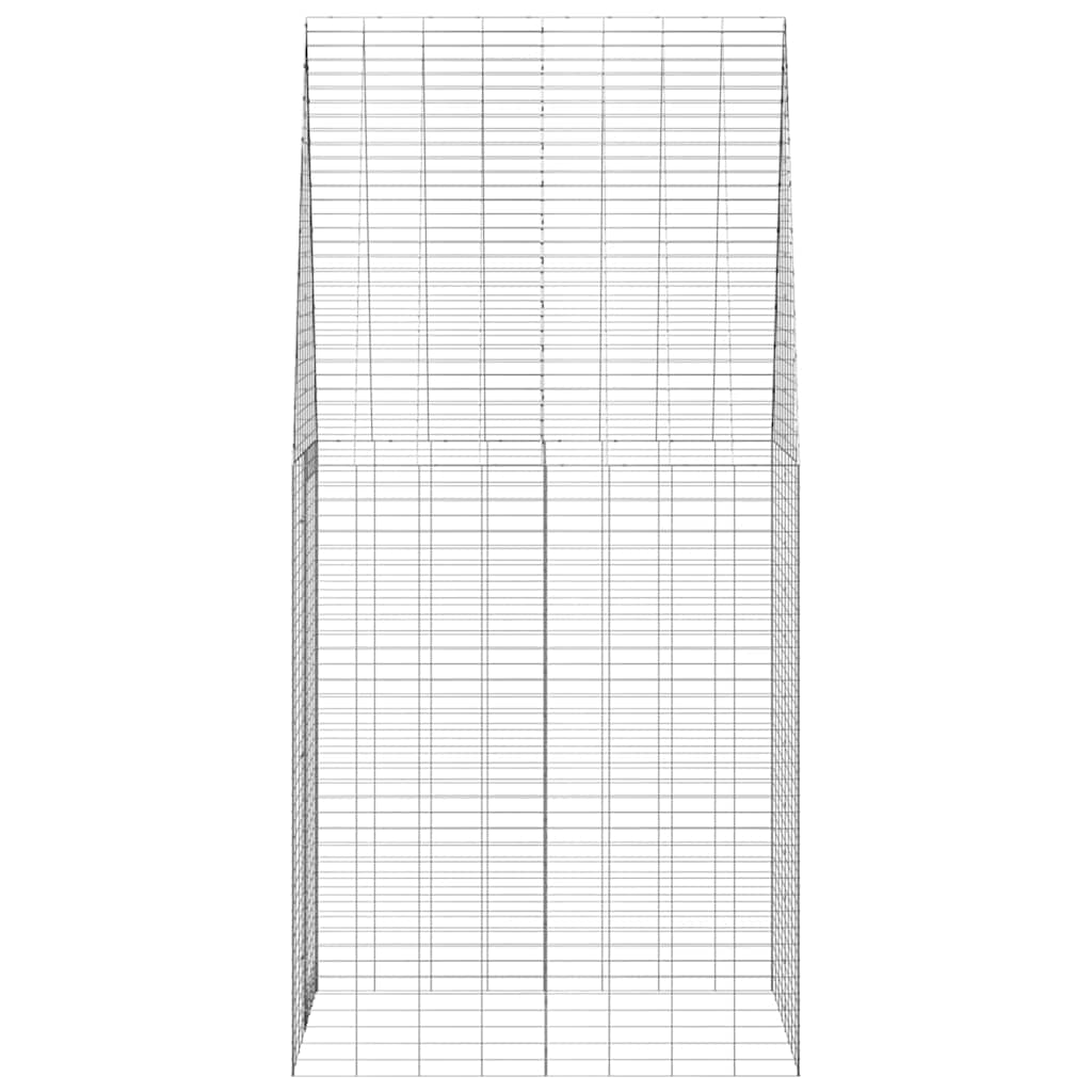 Hasenkäfig Silber 100 x 100 x 210 cm Verzinkter Stahl