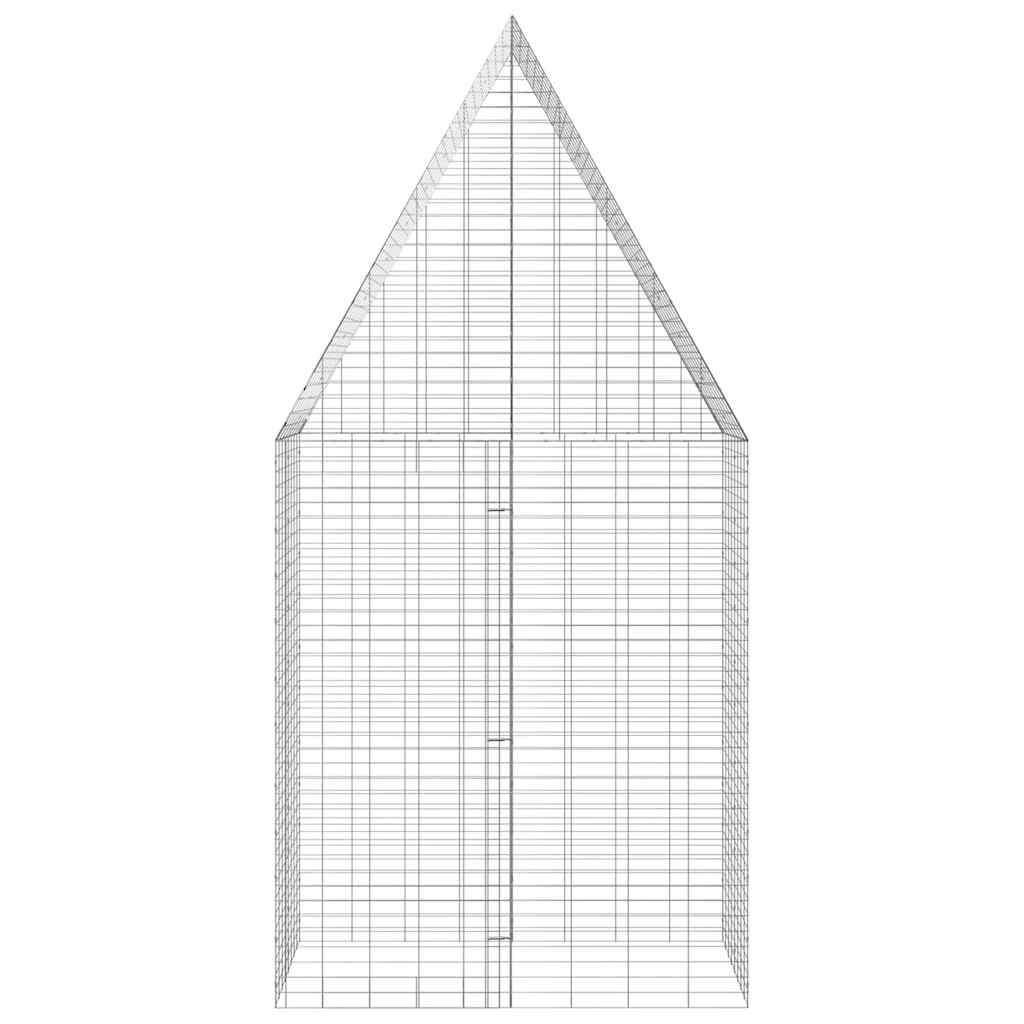 Hasenkäfig Silber 100 x 100 x 210 cm Verzinkter Stahl