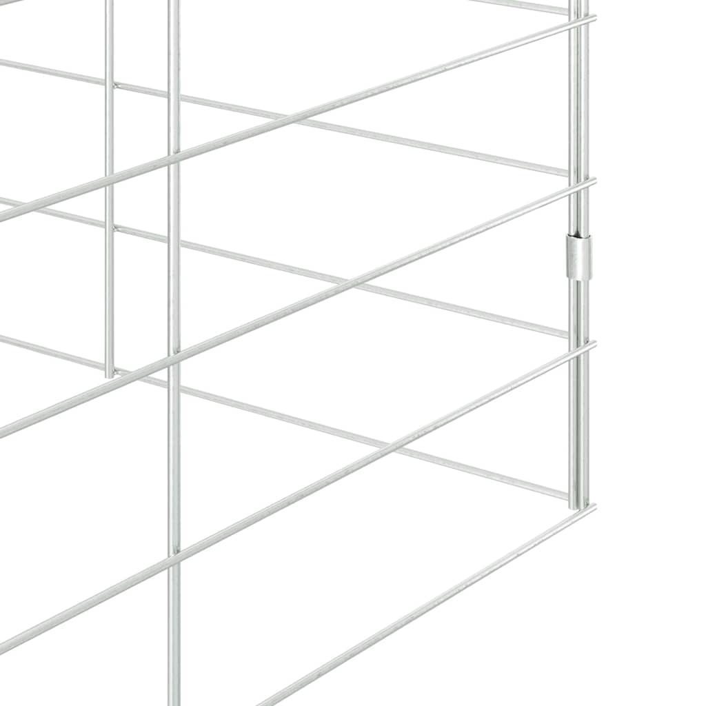 Hasenkäfig Silber 200 x 100 x 210 cm Verzinkter Stahl