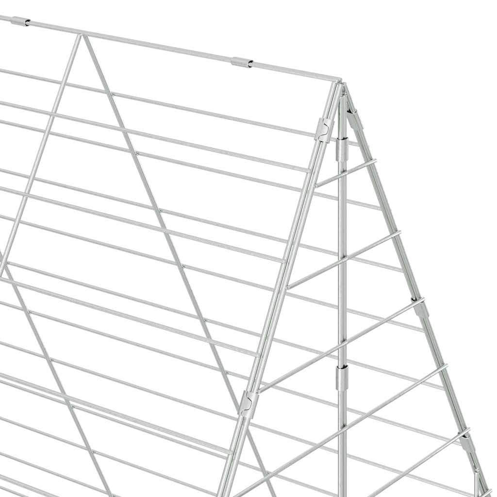 Hasenkäfig Silber 200 x 100 x 210 cm Verzinkter Stahl