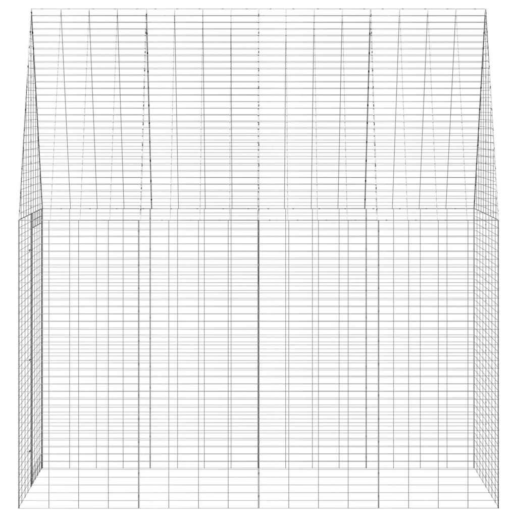 Hasenkäfig Silber 200 x 100 x 210 cm Verzinkter Stahl