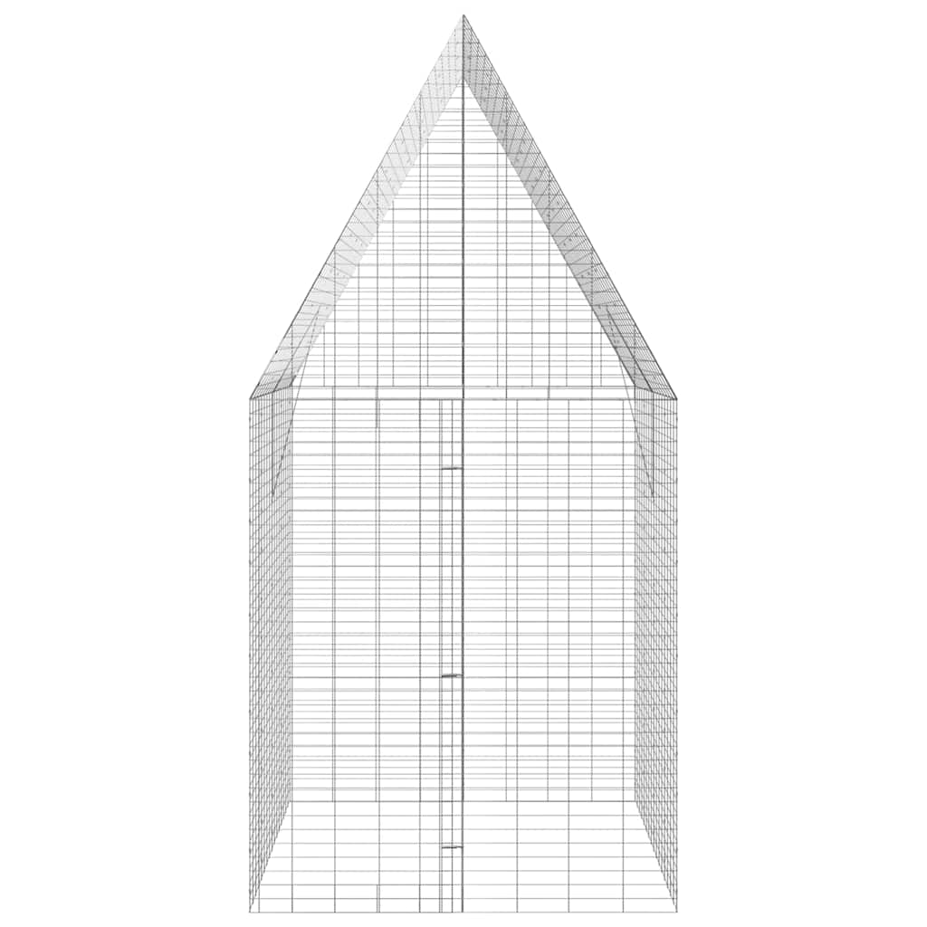 Hasenkäfig Silber 200 x 100 x 210 cm Verzinkter Stahl