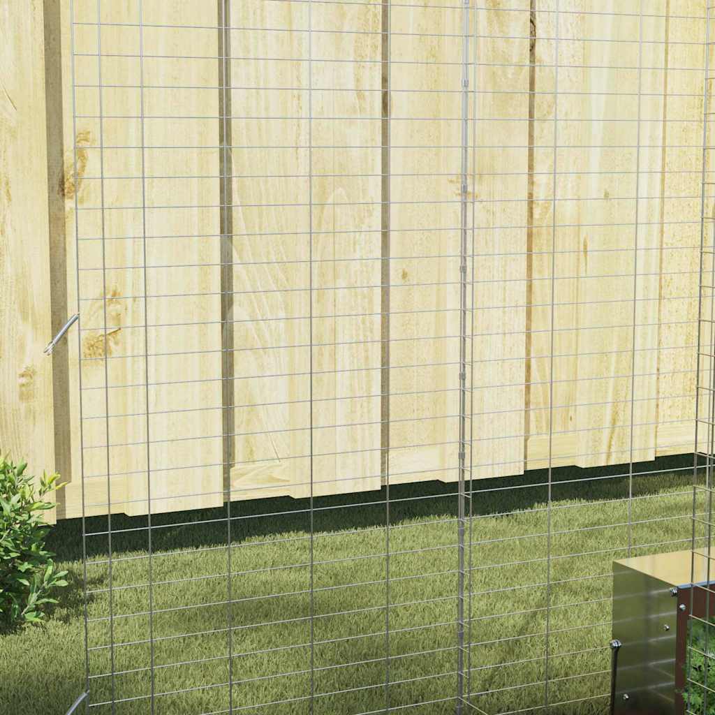 Hasenkäfig Silber 300 x 100 x 210 cm Verzinkter Stahl