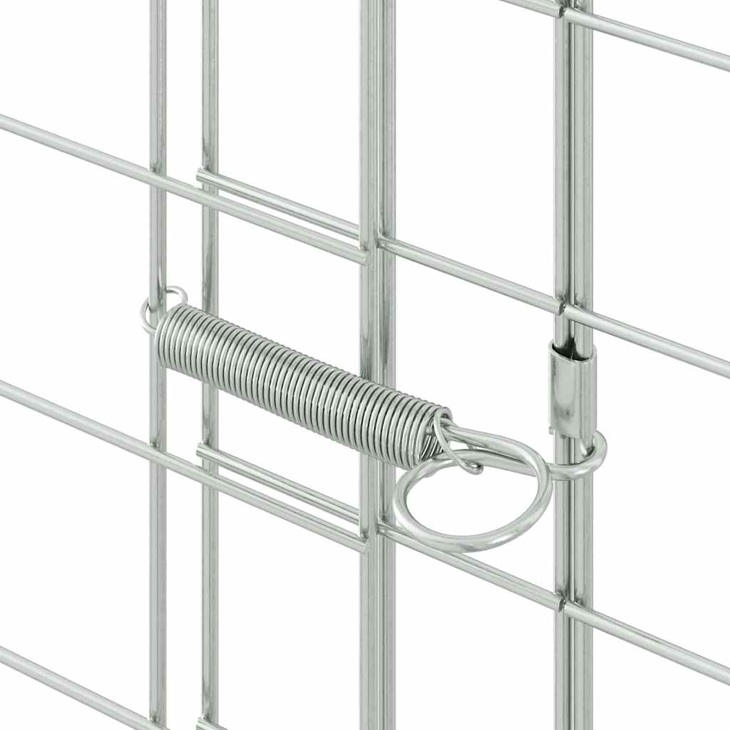 Hasenkäfig Silber 400 x 100 x 210 cm Verzinkter Stahl