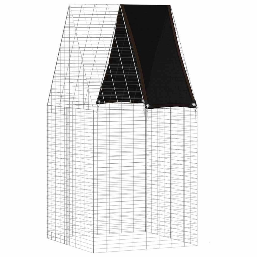 Hasenkäfig Silber 100 x 100 x 210 cm Verzinkter Stahl