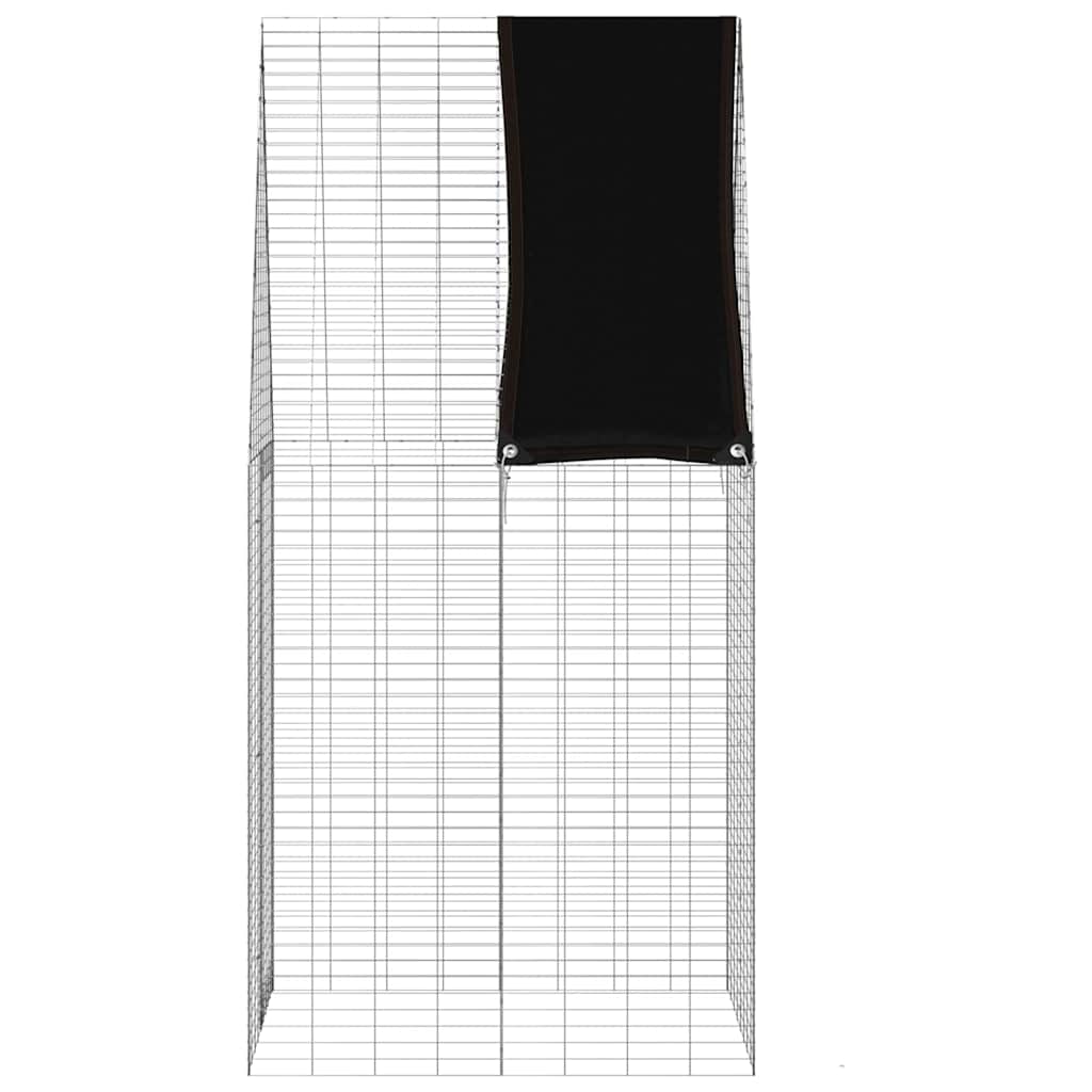 Hasenkäfig Silber 100 x 100 x 210 cm Verzinkter Stahl