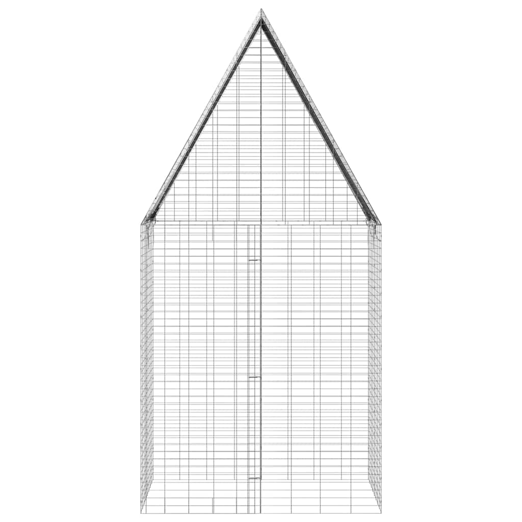 Hasenkäfig Silber 100 x 100 x 210 cm Verzinkter Stahl