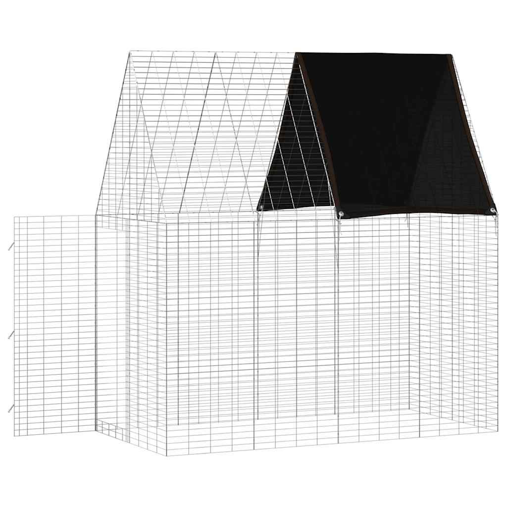 Hasenkäfig Silber 200 x 100 x 210 cm Verzinkter Stahl