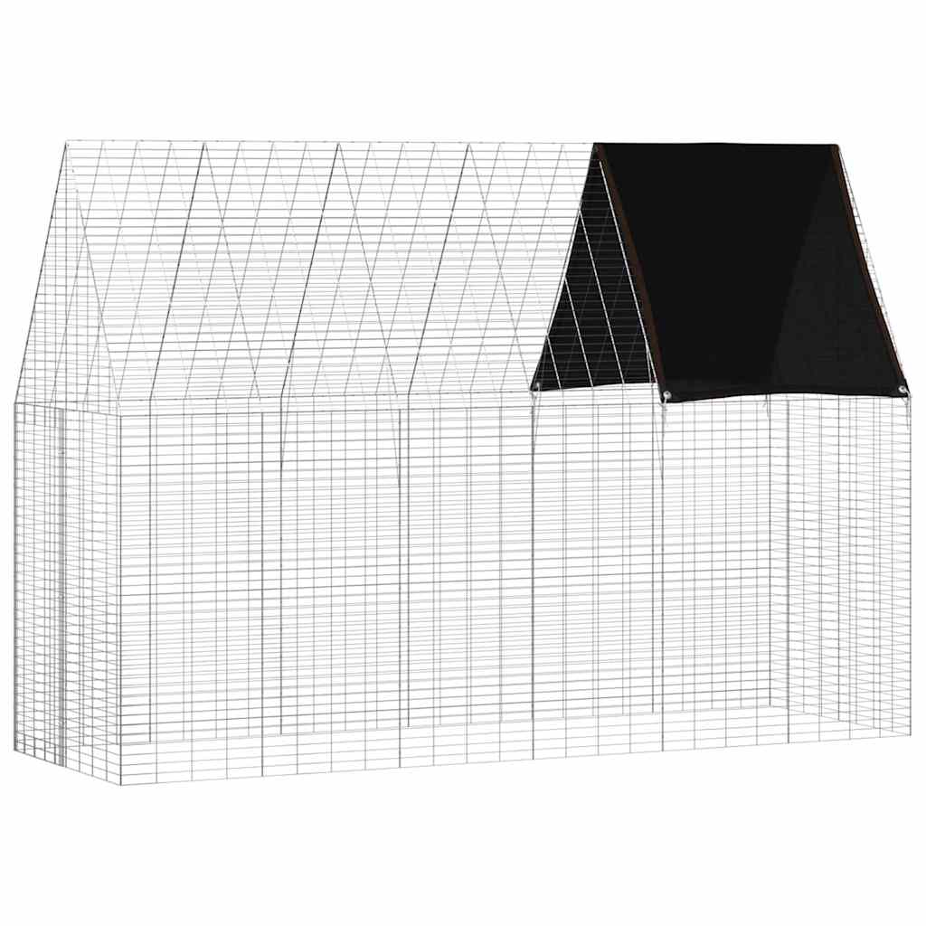 Hasenkäfig Silber 300 x 100 x 210 cm Verzinkter Stahl