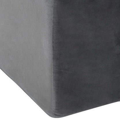 Beinkissen 68 x 41 x 24 cm PU-Schaum Grau