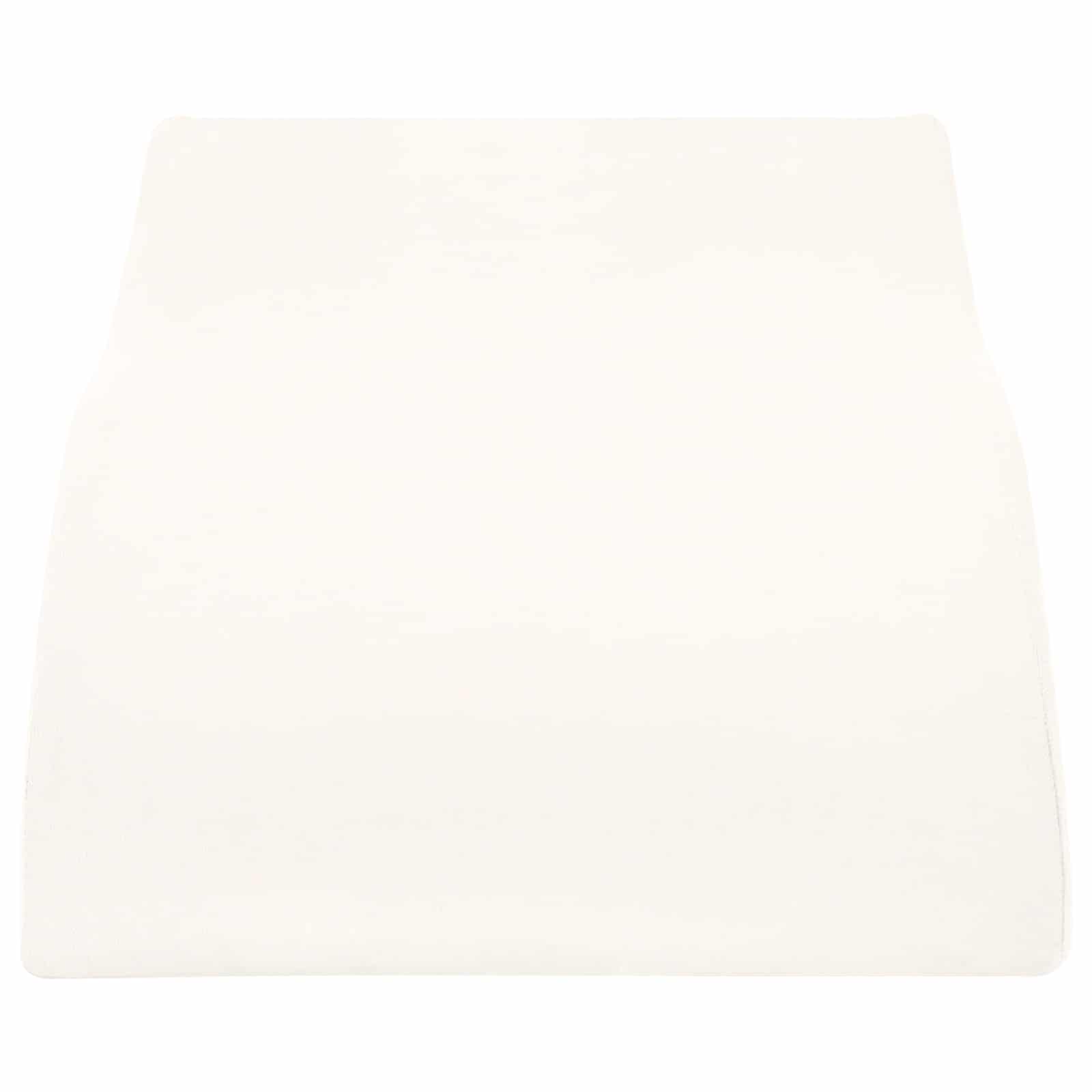 Beinkissen 68 x 40 x 21,5 cm PU-Schaum Weiß