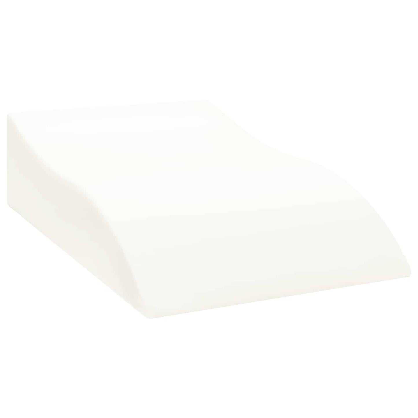Beinkissen 68 x 40 x 18 cm PU-Schaum Weiß