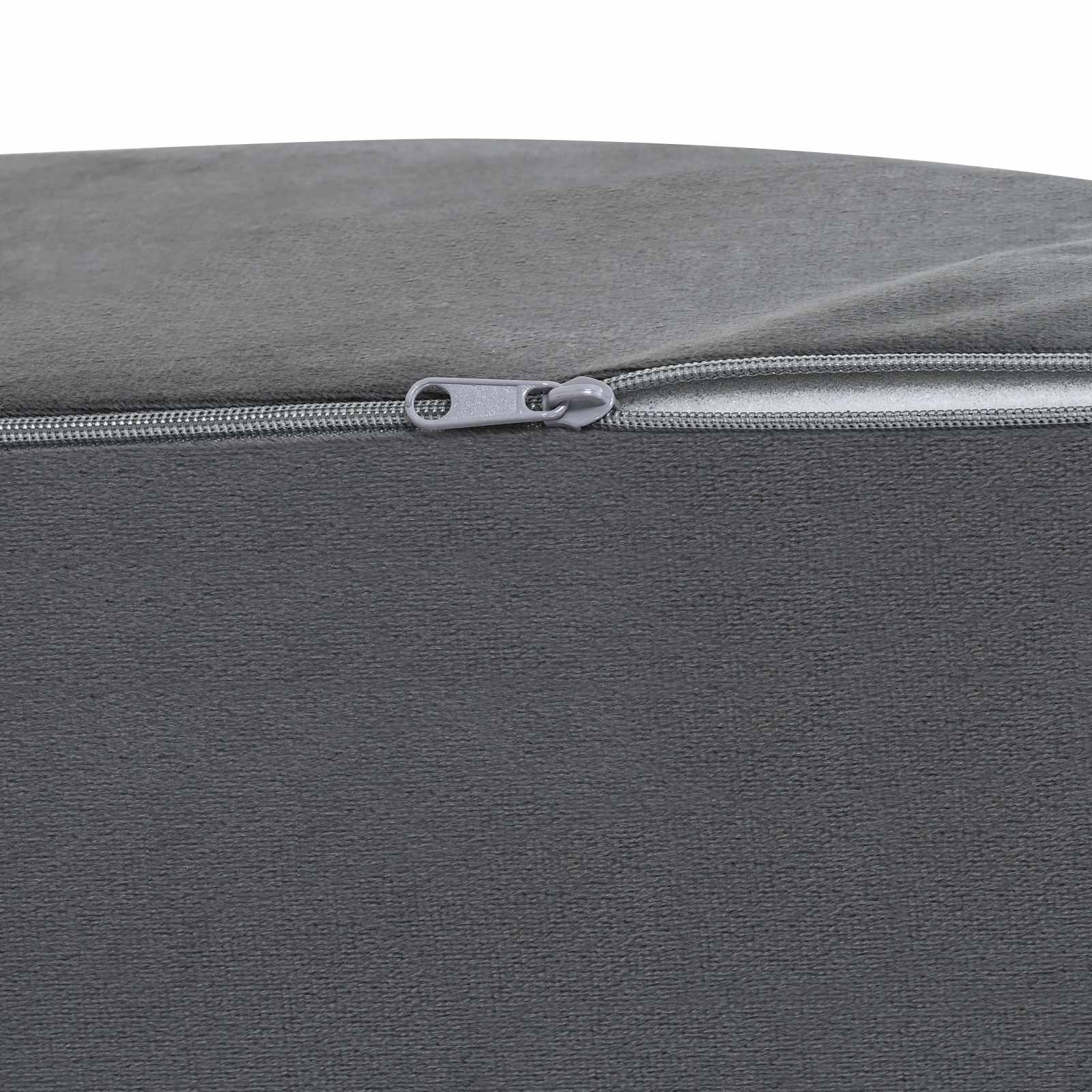 Beinkissen 68 x 40 x 18 cm PU-Schaum Grau