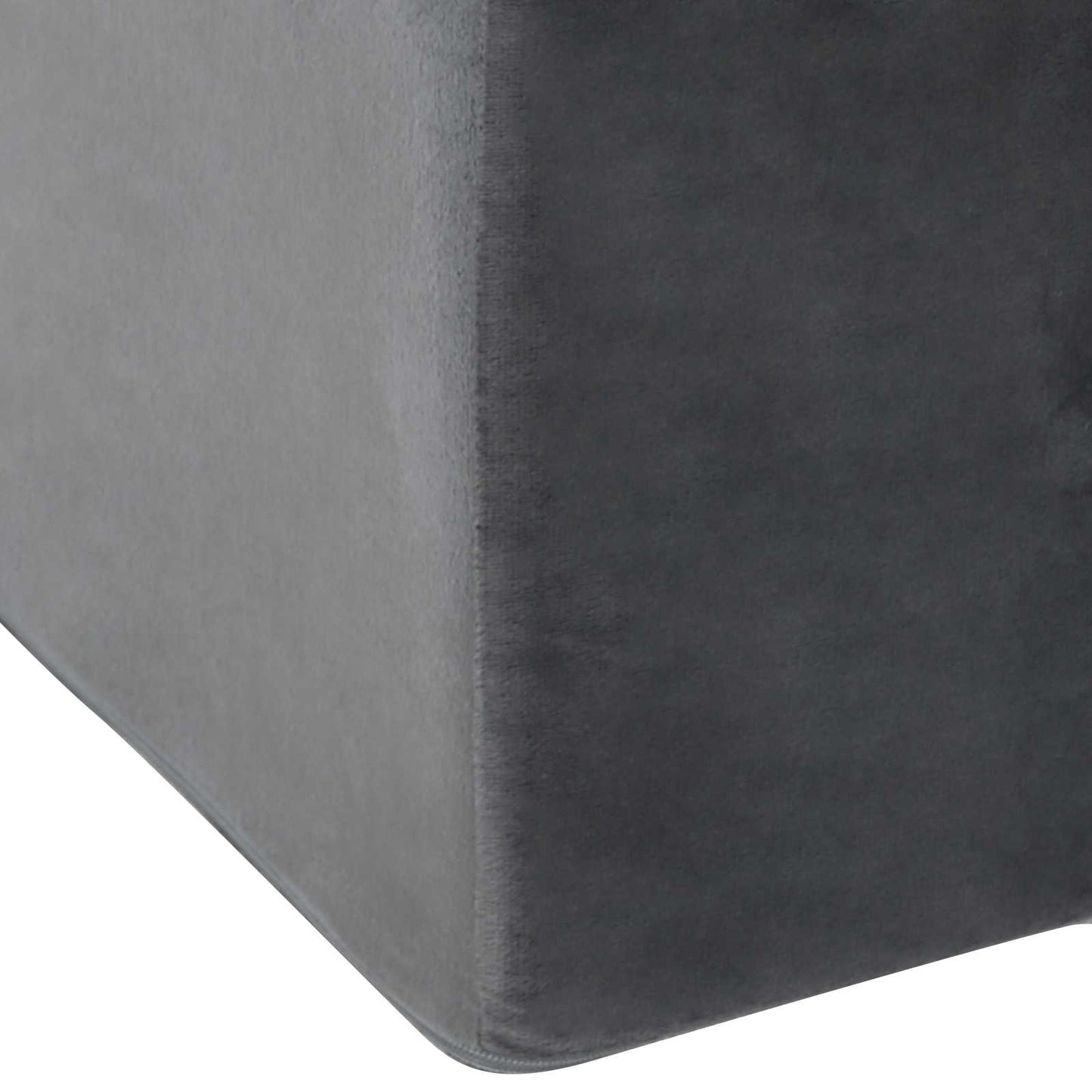Beinkissen 68 x 40 x 18 cm PU-Schaum Grau