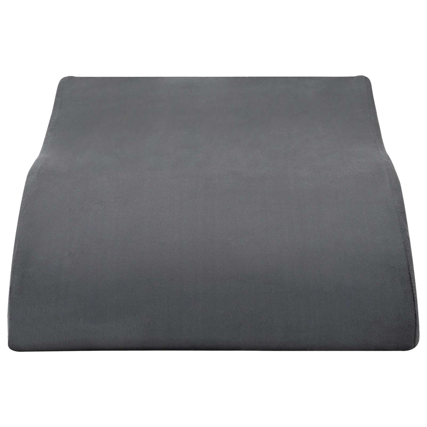 Beinkissen 68 x 40 x 18 cm PU-Schaum Grau