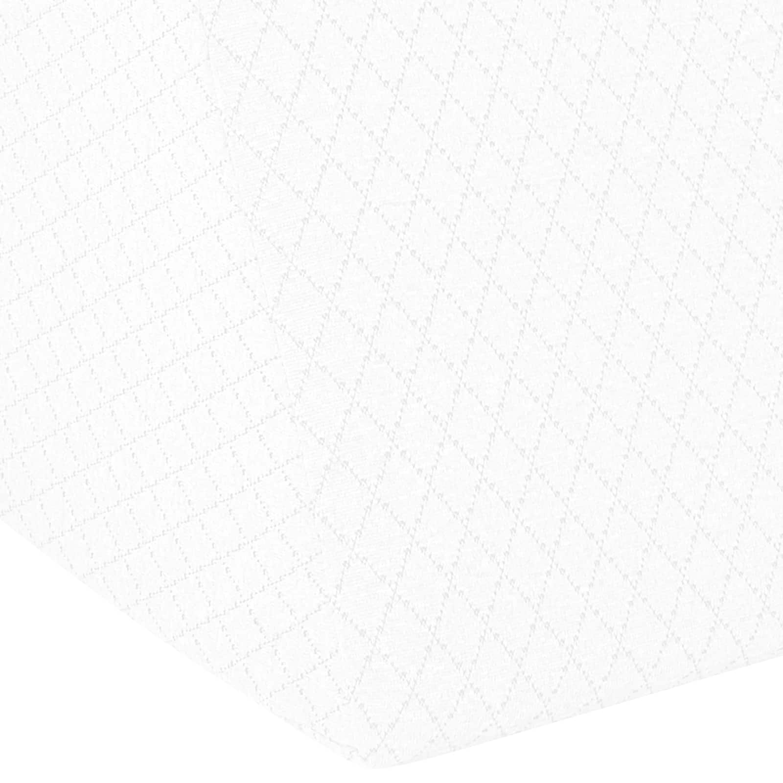 Beinkissen 60 x 50 x 30 cm Weich Viscoschaum Weiß