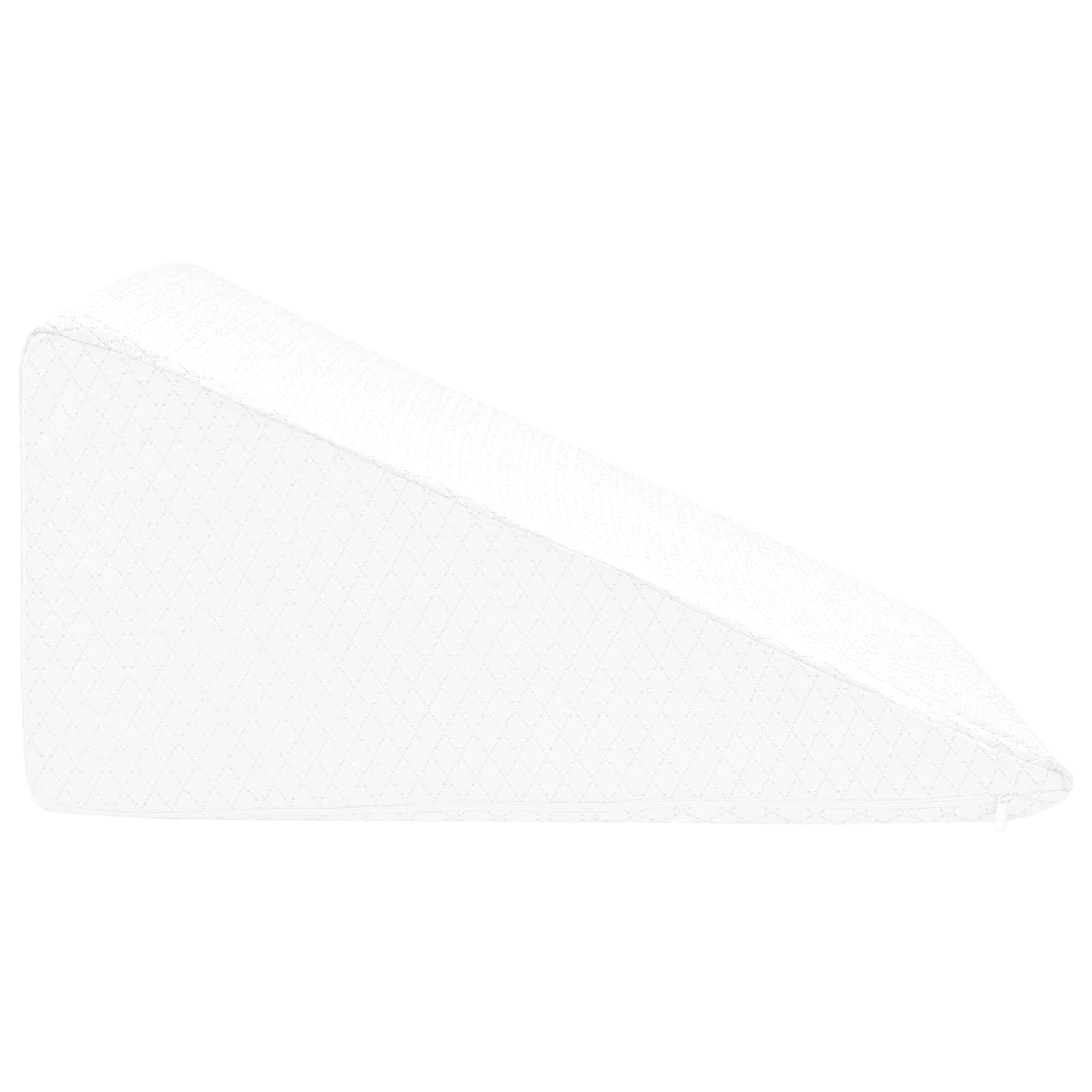 Beinkissen 60 x 50 x 30 cm Weich Viscoschaum Weiß