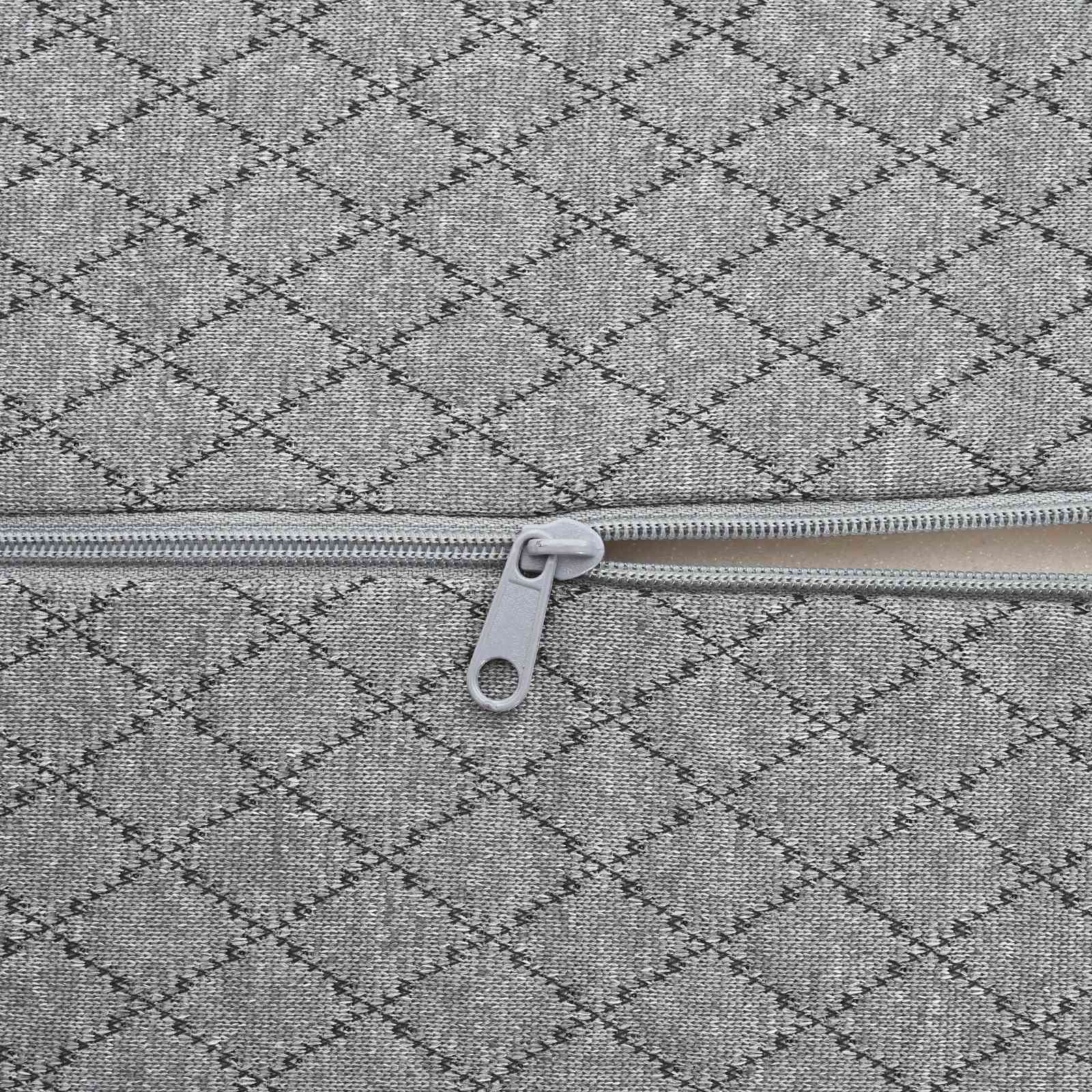 Beinkissen 52 x 20 x 11 cm Mittel Viscoschaum Grau