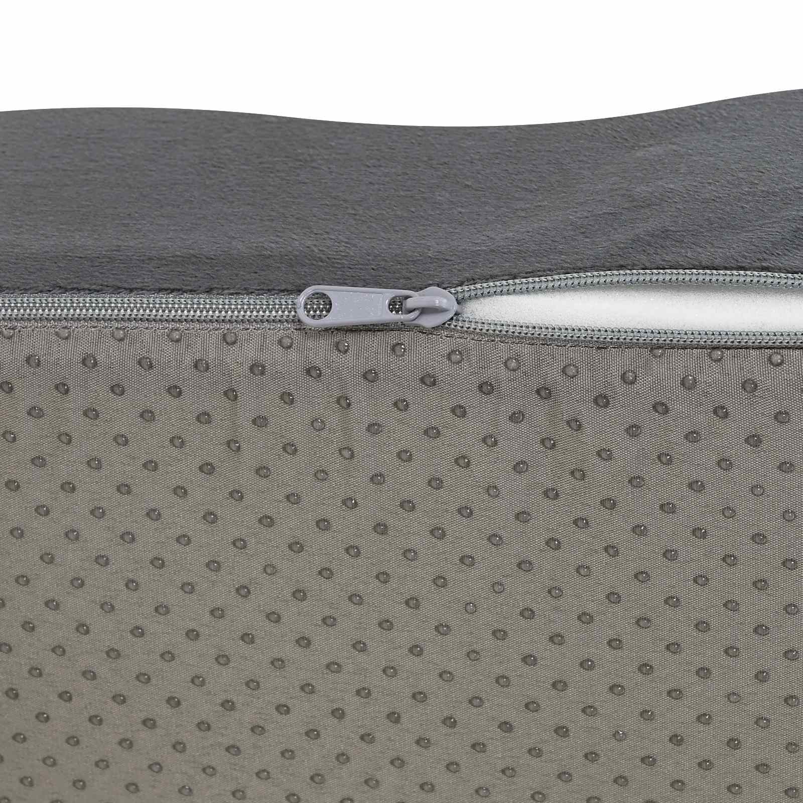 Sitzkissen Uni Grau 40 x 40 x 13 cm PU-Schaum