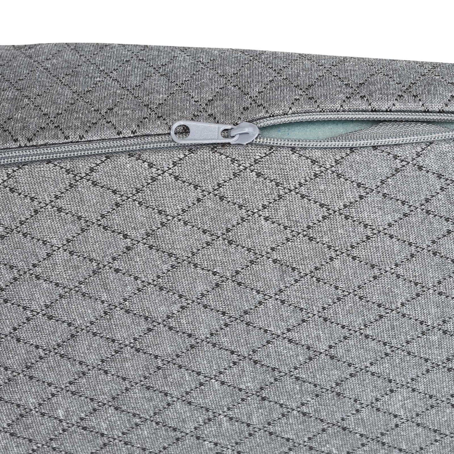 Keil Kopfkissen 69 x 64 x 19 cm Mittel Viscoschaum Grau