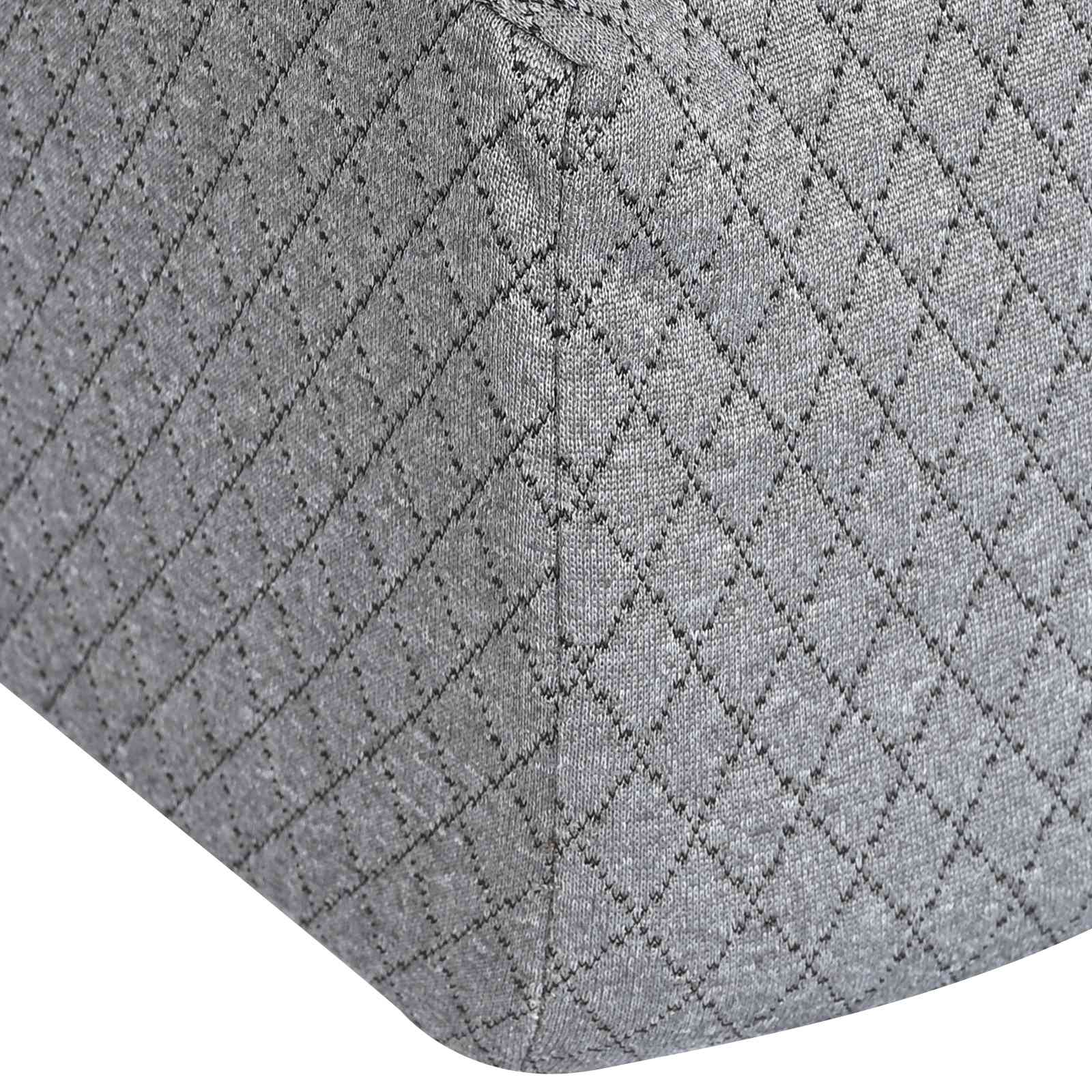 Keil Kopfkissen 69 x 64 x 19 cm Mittel Viscoschaum Grau