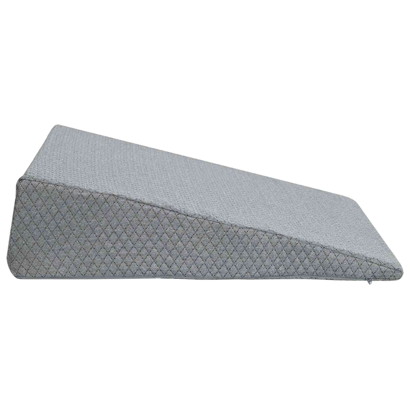 Keil Kopfkissen 69 x 64 x 19 cm Mittel Viscoschaum Grau