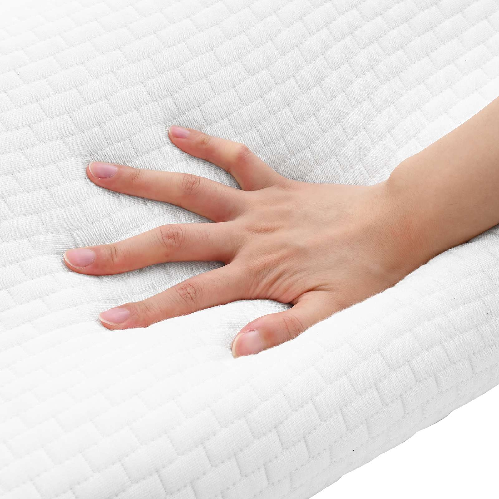 Schlafkissen 57 x 37 x 11,5 cm Mittel Viscoschaum Weiß