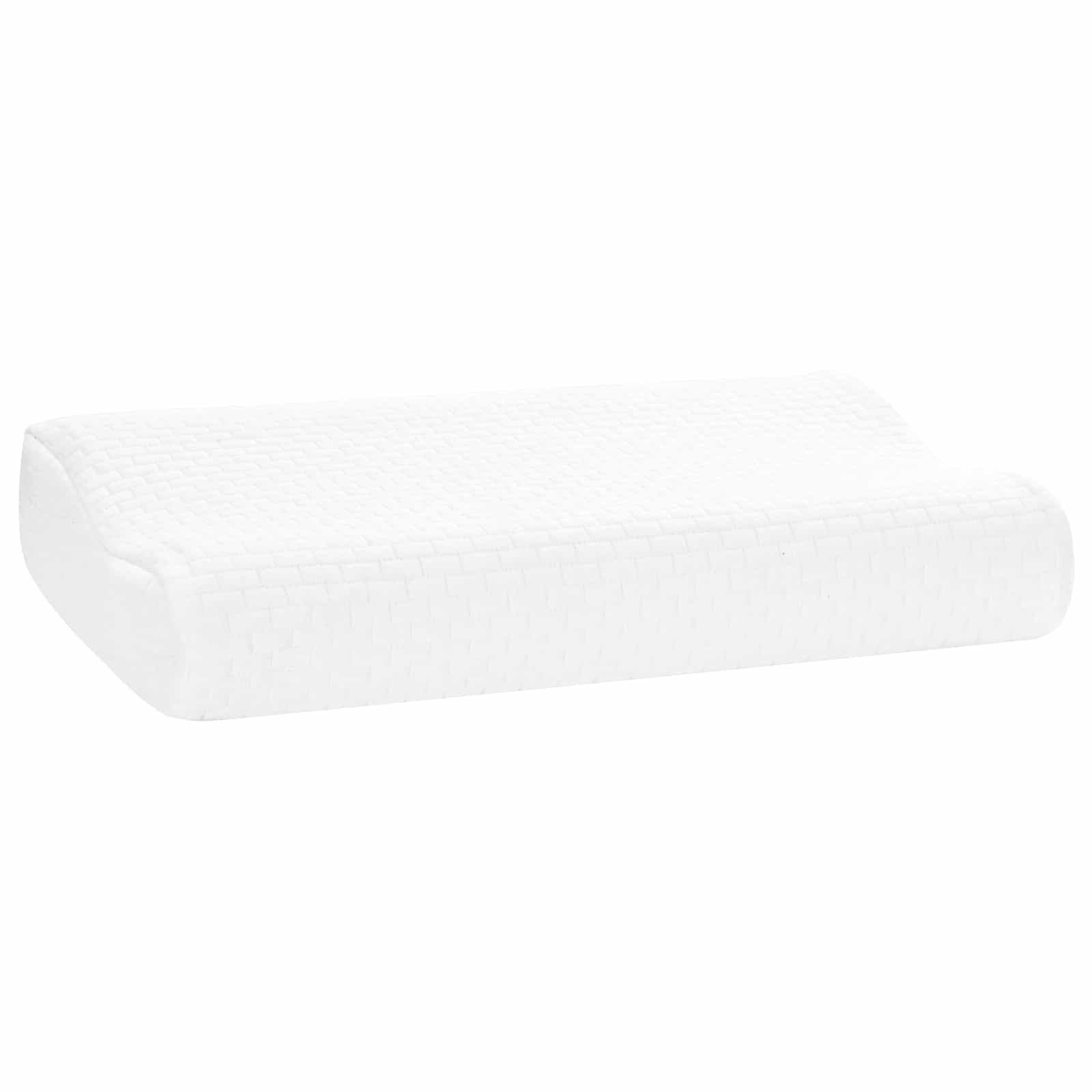 Schlafkissen 50 x 30 x 10,5 cm Mittel Viscoschaum Weiß