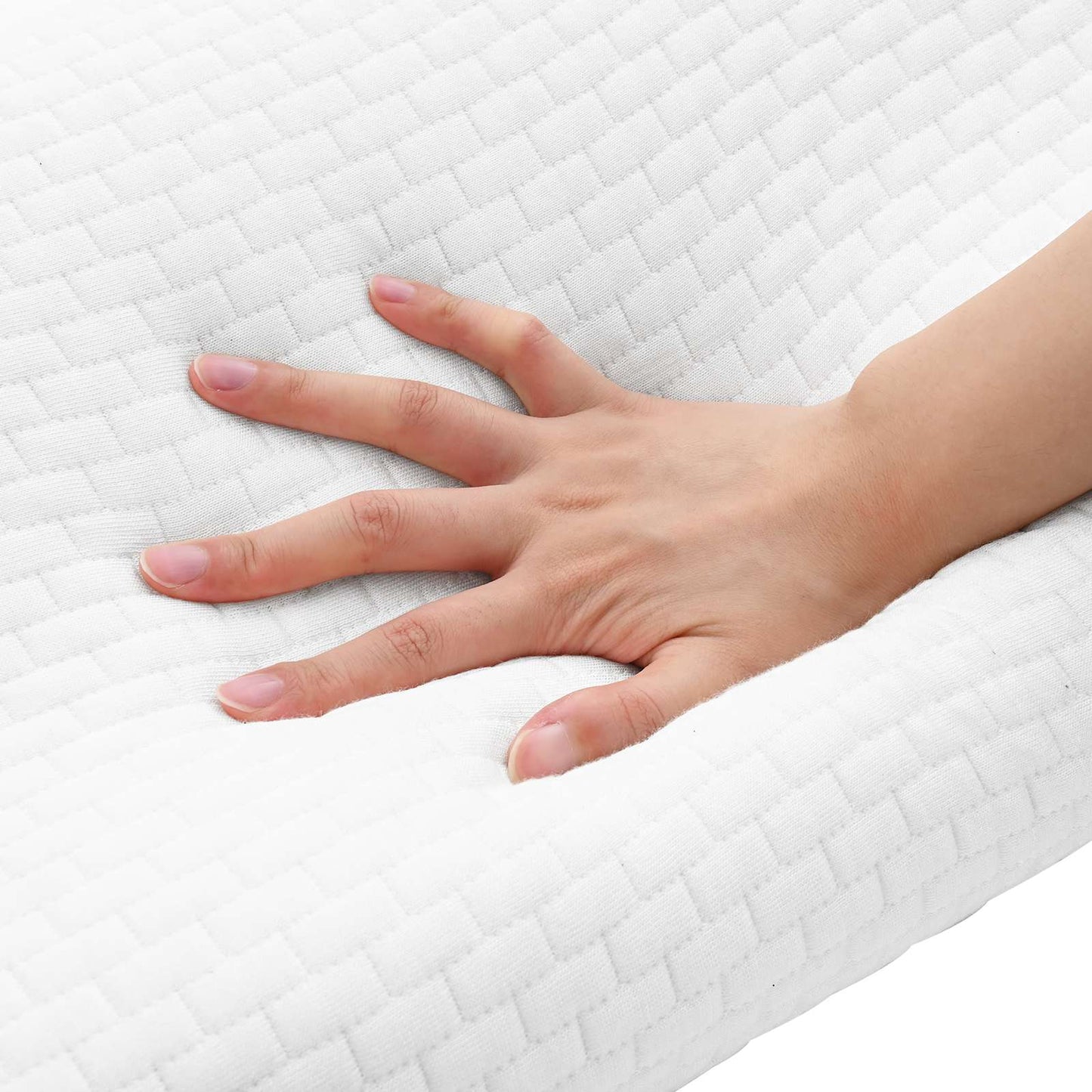 Schlafkissen 80 x 40 x 12,5 cm Mittel Viscoschaum Weiß