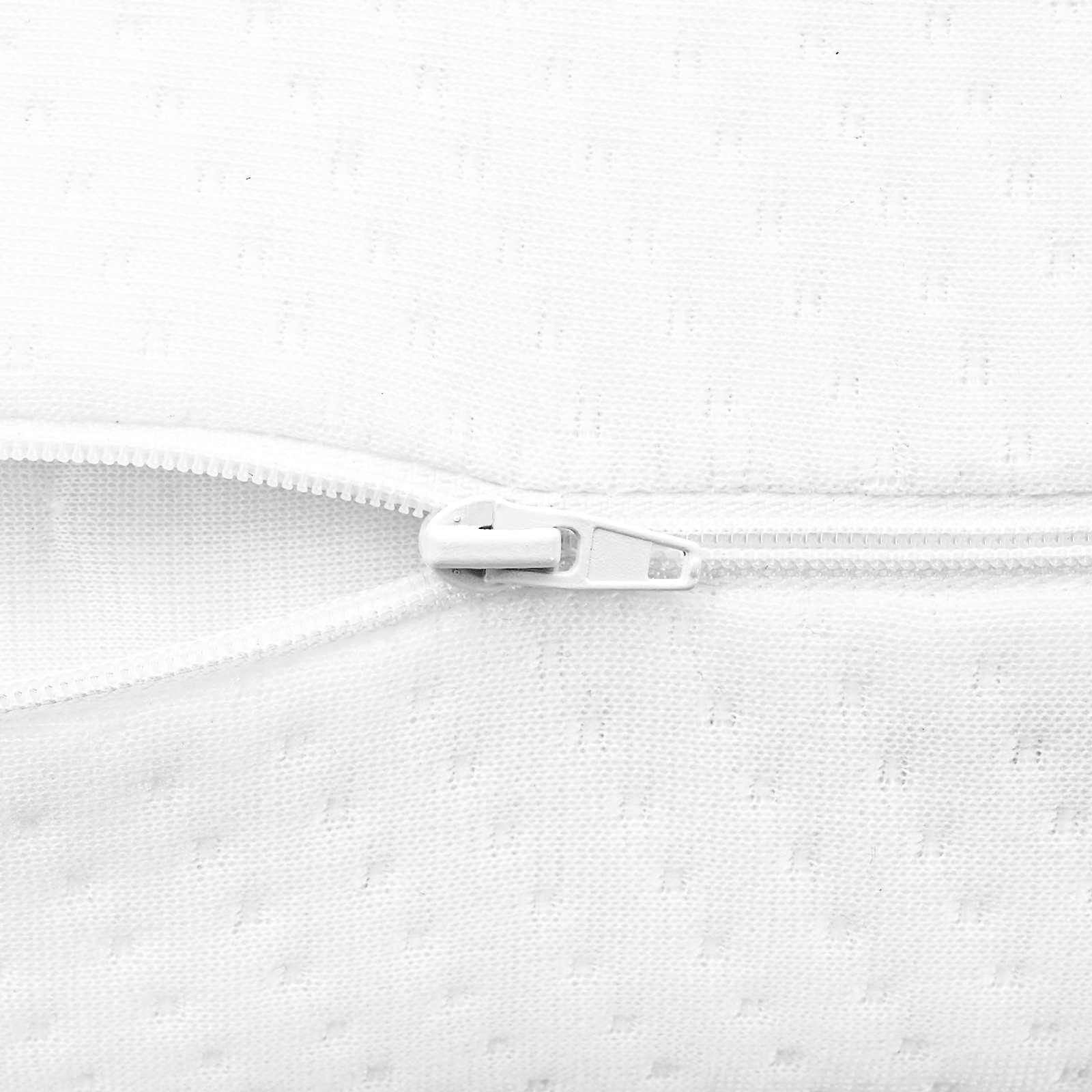 Schlafkissen 60 x 40 x 10,5 cm Mittel Viscoschaum Weiß