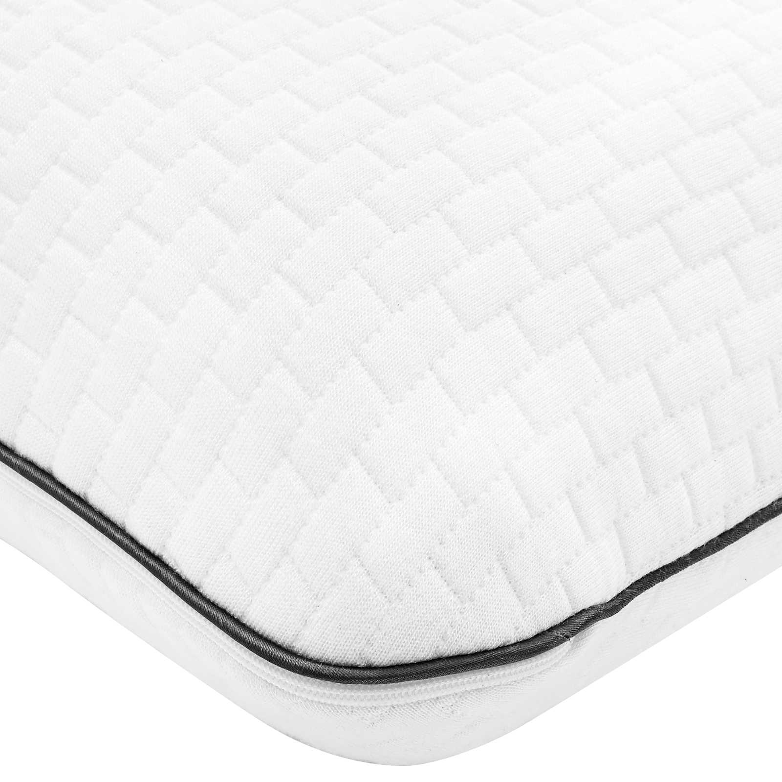 Schlafkissen 70 x 35 x 10 cm Mittel Gelschaum Weiß