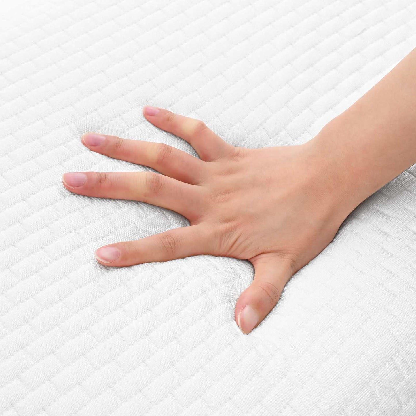 Schlafkissen 80 x 35 x 10 cm Mittel Gelschaum Weiß