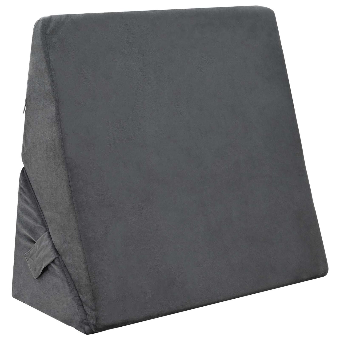 Keil Kopfkissen Grau 55 x 55 x 26 cm Viscoschaum