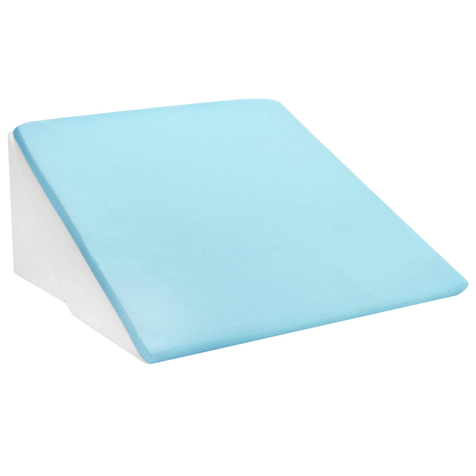 Keil Kopfkissen Grau 55 x 55 x 26 cm Viscoschaum